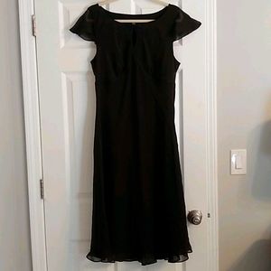 Ann Taylor Midi Dress with Swiss Dots